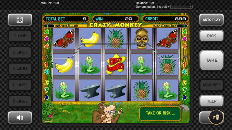 Секрети апарату казино Crazy Monkey